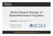 Multi-Hazard Design of Blast-Resistant Façades