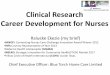 Clinical Research Career Development for Nurses