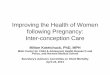 Improving the Health of Women following Pregnancy: Inter 