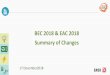 BEC 2018 & EAC 2018 Summary of Changes - EMSD