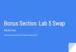 Bonus Section: Lab 5 Swap