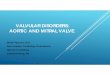 VALVULAR DISORDERS: AORTIC AND MITRAL VALVE