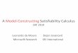 A Model-Constructing Satisfiability Calculus