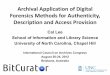 Archival Application of Digital Forensics Methods for 