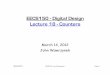EECS150 - Digital Design Lecture 18 - Counters