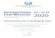 INTERNATIONAL O . 22-24 LAW WEEKEND 2020