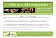 January 2018 Newsletter - Music Elements
