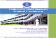 Differently abled Students Medical Certificates