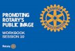 PROMOTING ROTARY’S PUBLIC IMAGE
