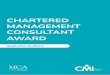 CHARTERED MANAGEMENT CONSULTANT AWARD