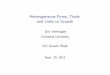 Heterogeneous Firms, Trade, and Links to Growth