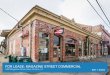 FOR LEASE: MAGAZINE STREET COMMERCIAL FOR SALE: …