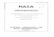 MEMORANDUM - NASA