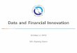 Data and Financial Innovation
