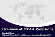 Overview of DTAA Provisions - Bhuta & Co