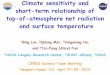 short-term relationship of top-of-atmosphere net radiation 