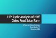 Life Cycle Analysis of HWS Gaites Road Solar Farm