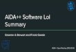 AIDA++ Software LoI Summary - CERN