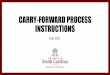CARRY-FORWARD PROCESS INSTRUCTIONS