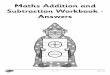 Maths Addition and Subtraction Workbook - Answers