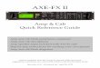 Amp & Cab Quick Reference Guide