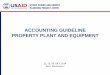 ACCOUNTING GUIDELINE PROPERTY PLANT AND EQUIPMENT