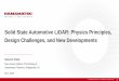 Solid State Automotive LiDAR: Physics Principles, Design 