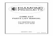 CORE CUT PARTS LIST MANUAL - diamondproducts.com