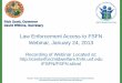 Law Enforcement Access to FSFN Webinar, January 24, 2013