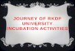 JOURNEY OF RKDF UNIVERSITY INCUBATION ACTIVITIES
