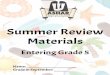Summer Review Materials