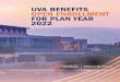 UVA BENEFITS OPEN ENROLLMENT FOR PLAN YEAR 2022