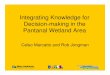 Integrating Knowledge for Decision-making in the Pantanal 