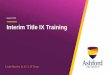August 2020 Interim Title IX Training