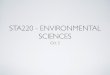 STA220 - ENVIRONMENTAL SCIENCES
