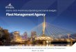 Fleet Management Agency Preliminary 2020 – 2023 Operating 