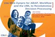 Use Web Dynpro for ABAP, Workflow and the UWL to 