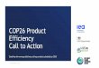 COP26 Product Efficiency Call to Action