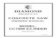 CC7878 Cover owners manual - Diamond Products