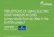 PERCEPTIONS OF USING ELECTRIC LIGHT ... - Elviten Project