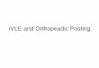 IVLE and Orthopeadic Posting - NUS Yong Loo Lin School of 