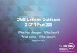 OMB Uniform Guidance 2 CFR Part 200 - rfsuny.org