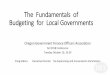 The Fundamentals of Budgeting for Local Governments