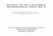 REPORTS OF THE CALIFORNIA ARCHAEOLOGICAL SURVEY,