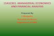 15A52301 -MANAGERIAL ECONOMICS AND FINANCIAL ANALYSIS
