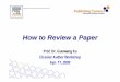 How to Review a Paper - binghamton.edu