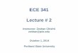 ECE 341 Lecture # 2