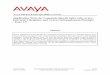 Application Notes for Loquendo Speech Suite with Avaya 
