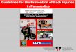 Guidelines for the Prevention of Back Injuries in Paramedics