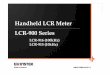 Handheld LCR Meter LCR-900 Series - Mantech